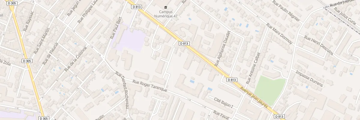 Plan du 163 Av Jean Jaurès à Agen