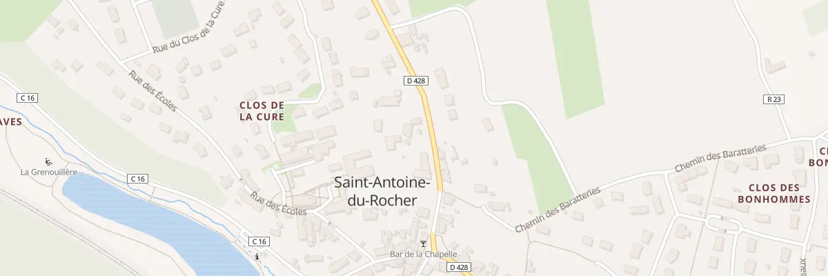 Plan du 7 Rue de la Poste à Saint-Antoine-du-Rocher
