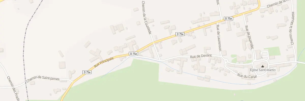 Plan du 2 Rue du Moulin à Bordes-de-Rivière