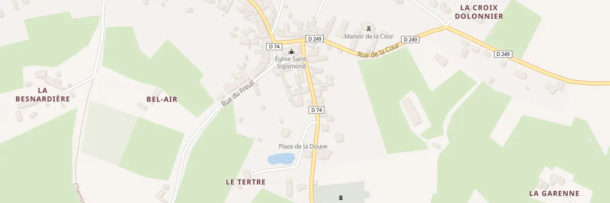 Plan du 8 Rue de la Fontaine à Coudrecieux
