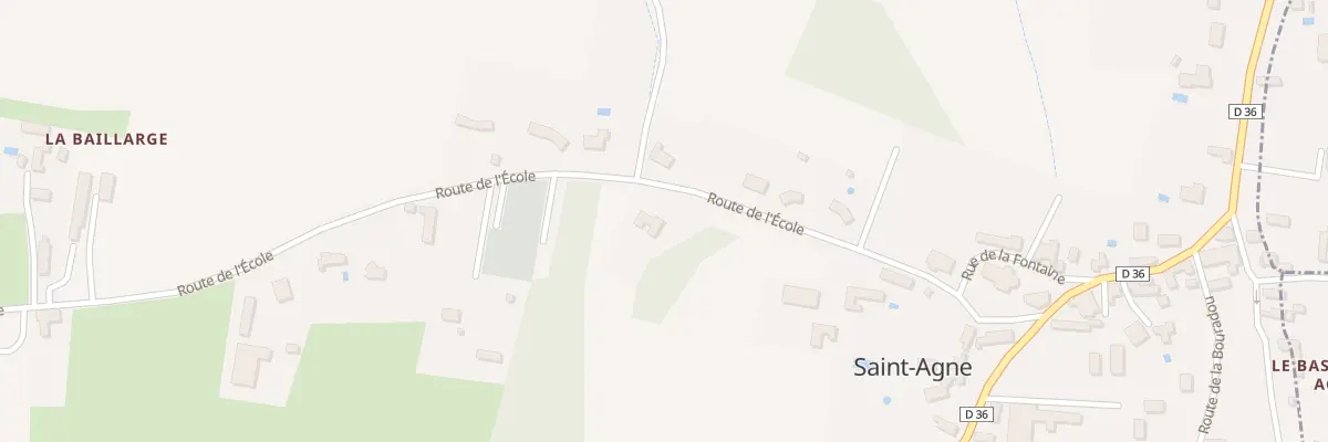Plan du 99 Le Bourg Haut à Saint-Agne