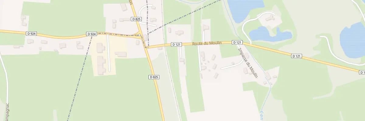 Plan du 100 Rte du Moulin à Saléchan