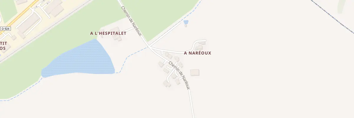 Plan du 411 Che de Naréoux à Auch