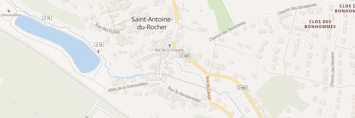 Plan du 2 Pl de la Chapelle à Saint-Antoine-du-Rocher