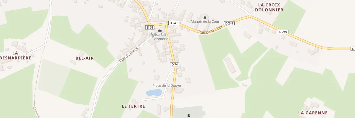 Plan du 13 Rue de la Fontaine à Coudrecieux