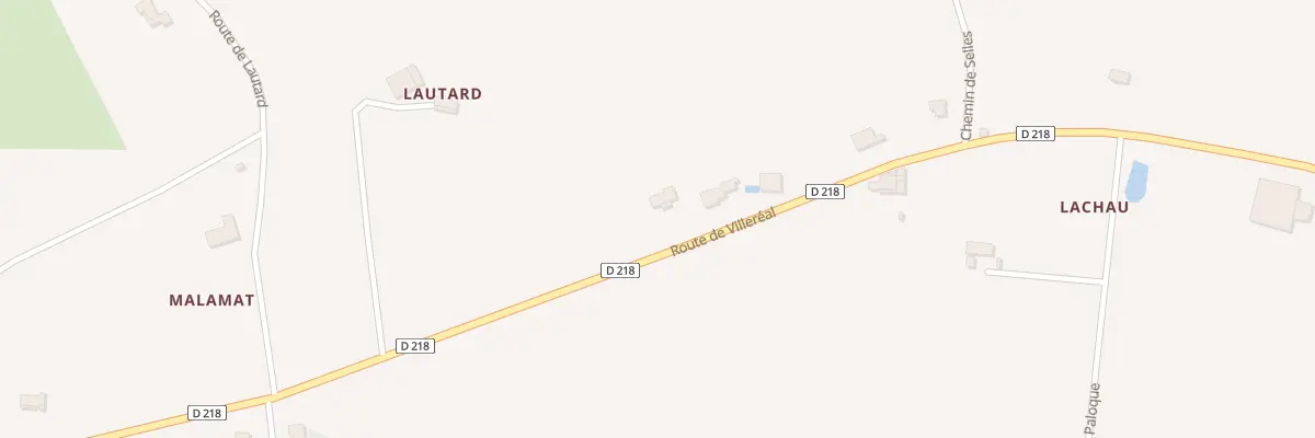 Plan du 695 Rte de Villereal à Lougratte