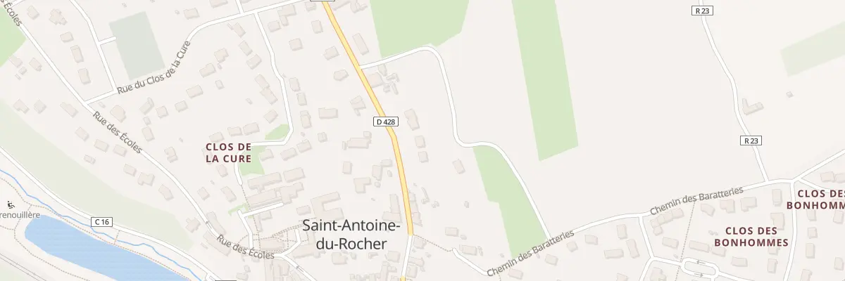 Plan du 14 Rue de la Poste à Saint-Antoine-du-Rocher