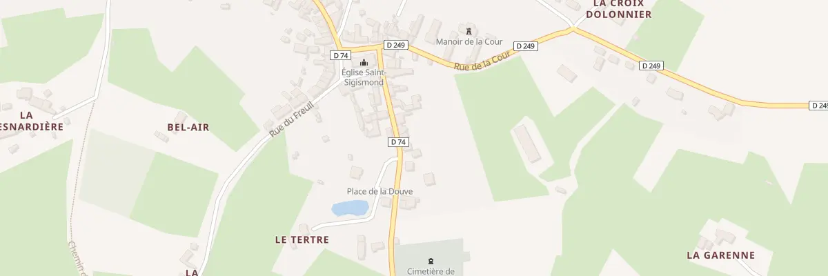 Plan du 15 Rue de la Fontaine à Coudrecieux