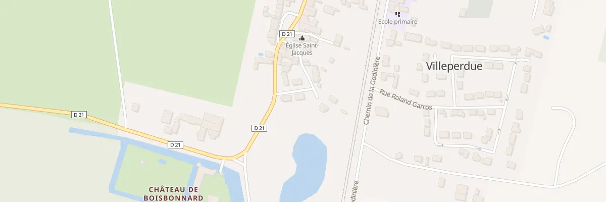 Plan du 16 Rue de la Fosse Carree à Villeperdue