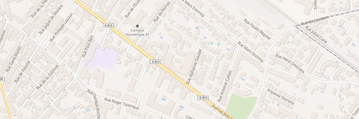 Plan du 128B Av Jean Jaurès à Agen