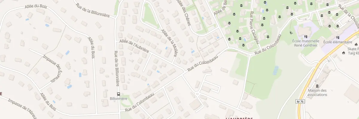 Plan du 3 All de l’Aubrière à La Membrolle-sur-Choisille