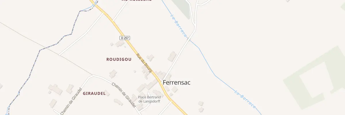 Plan du 10 Le Bourg à Ferrensac