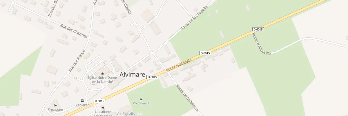 Plan du 7 Route Nationale à Alvimare