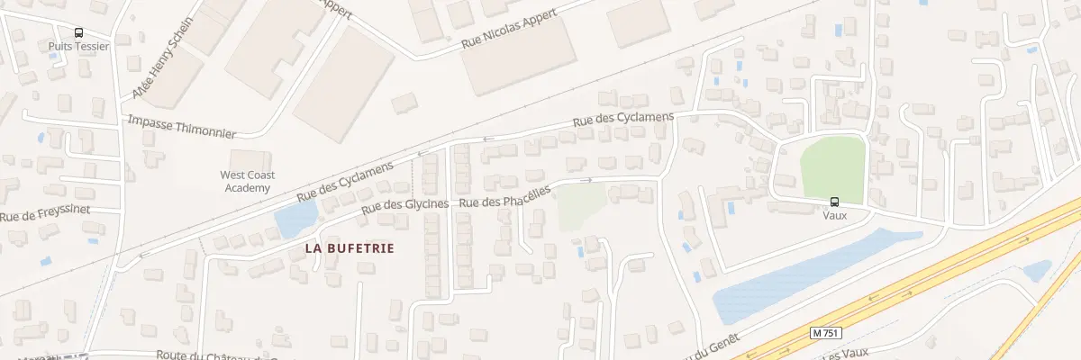 Plan du 8 Rue des Phacélies à Joué-lès-Tours