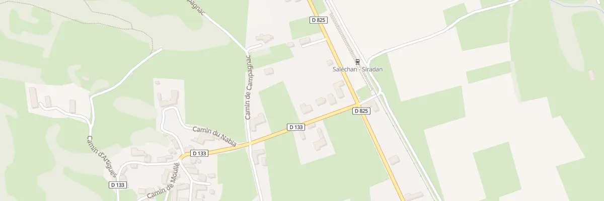 Plan du 445 Cami de Menut à Saléchan