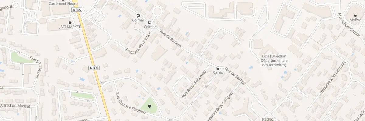 Plan du 44 Rue de Barleté à Agen