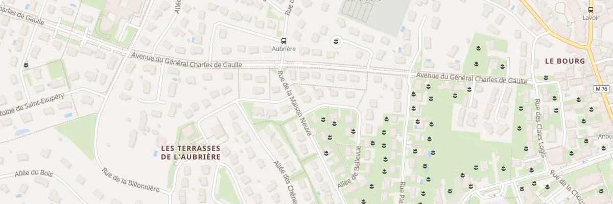 Plan du 2 All de Bellevue à La Membrolle-sur-Choisille