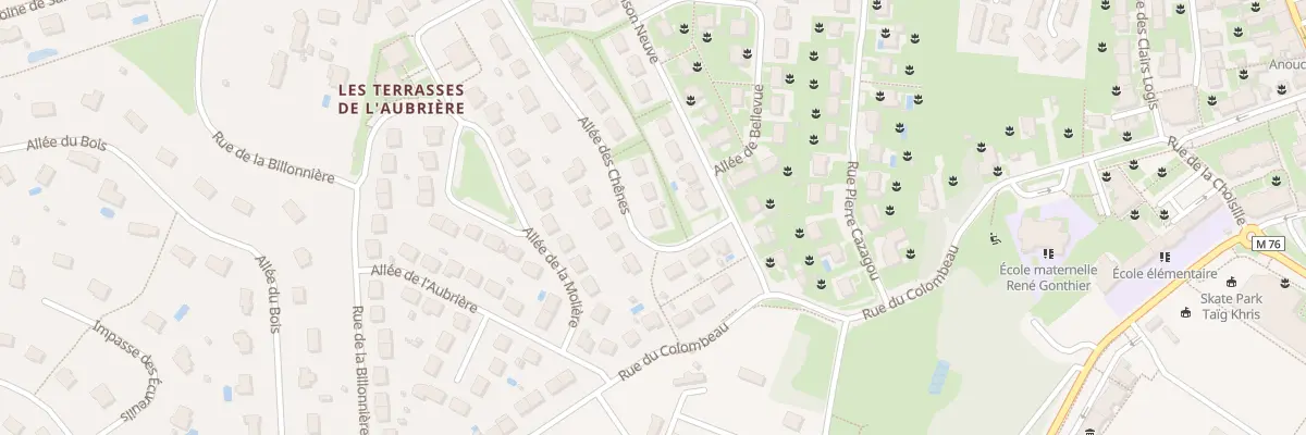 Plan du 20 All des Chênes à La Membrolle-sur-Choisille