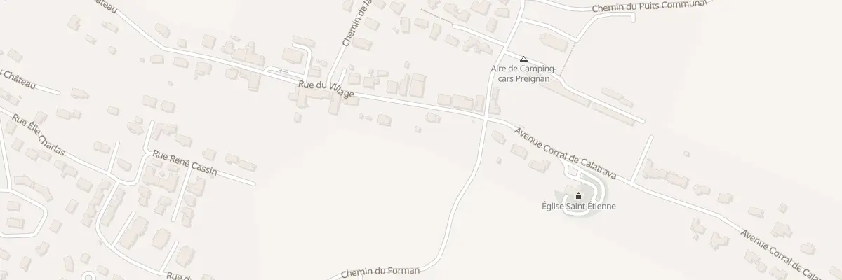 Plan du 18 Rue du Village à Preignan