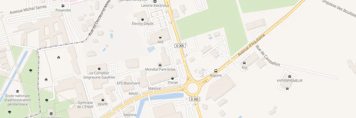 Plan du 54 Av de Bigorre à Boé