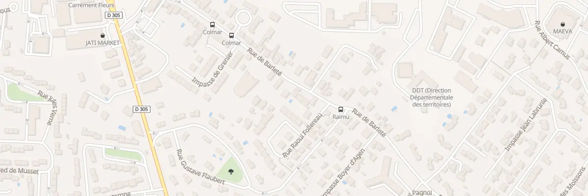 Plan du 46 Rue de Barleté à Agen