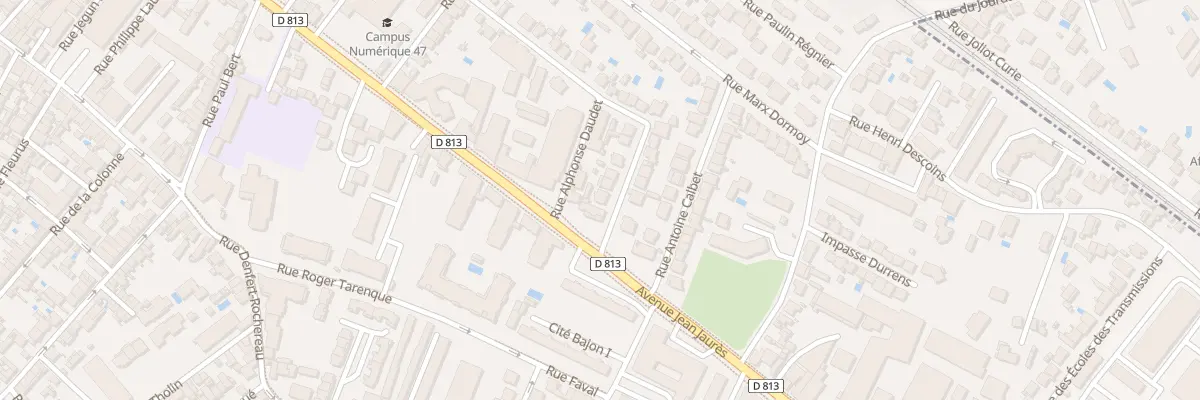 Plan du 1 Rue du Docteur Labesque à Agen