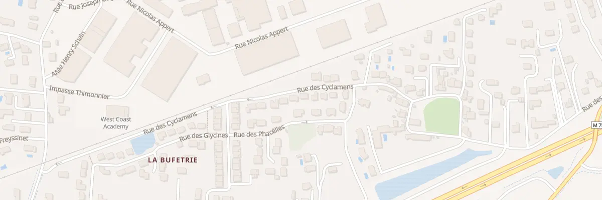 Plan du 7 Rue des Cyclamens à Joué-lès-Tours