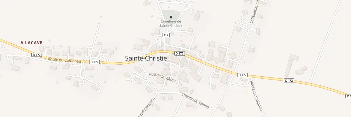 Plan du 7 Rue du Chateau à Sainte-Christie