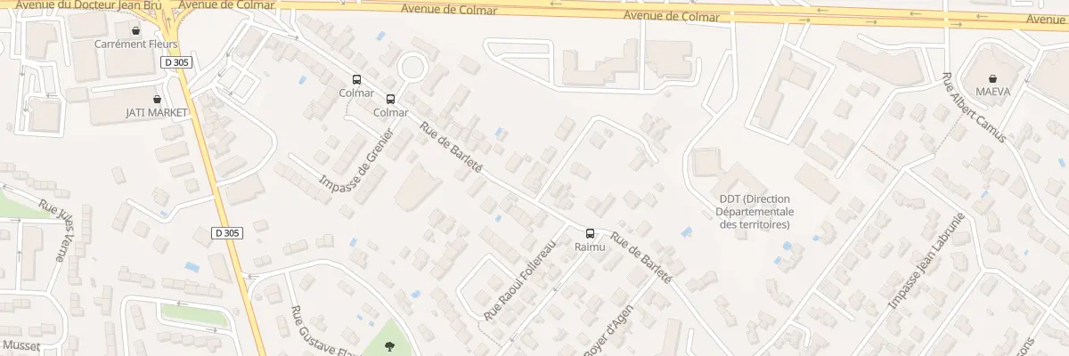 Plan du 57 Rue de Barleté à Agen