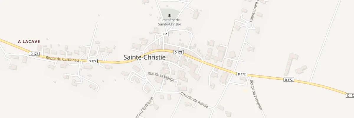Plan du 9 Rue du Chateau à Sainte-Christie