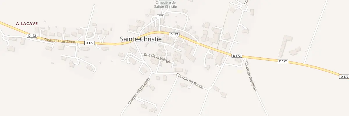 Plan du 12 Rue du Chateau à Sainte-Christie