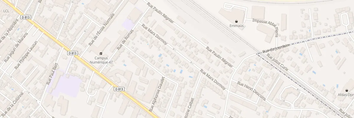 Plan du 24 Rue Marx Dormoy à Agen
