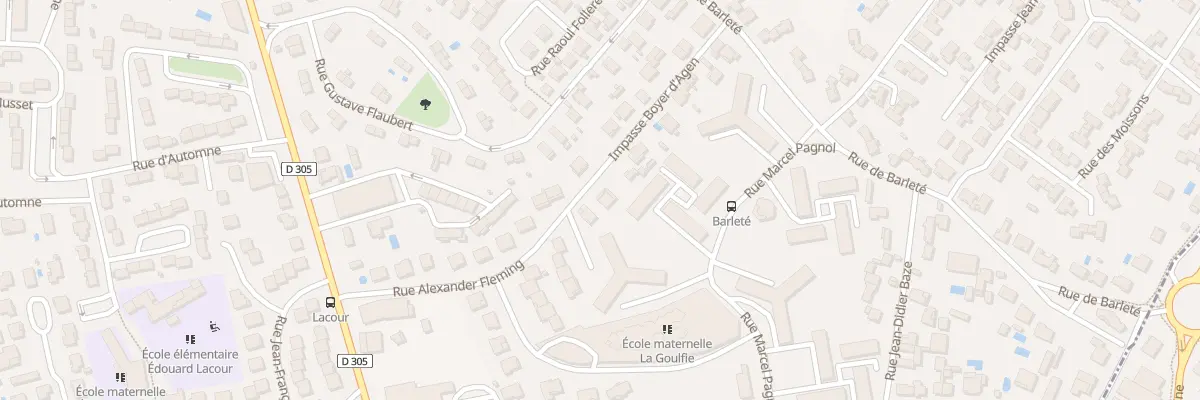 Plan du 2 Imp Boyer d’Agen à Agen