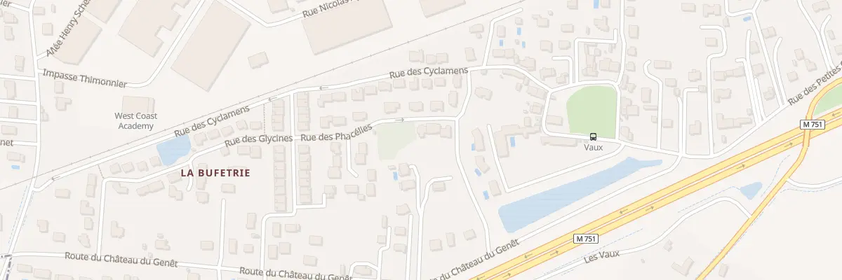 Plan du 5 Rue des Petites Cours à Joué-lès-Tours