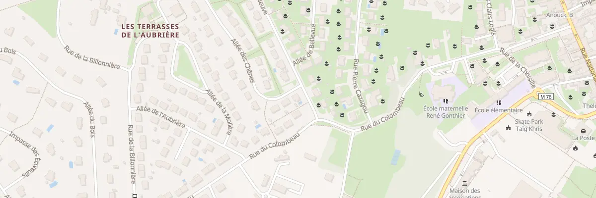 Plan du 33 All des Chênes à La Membrolle-sur-Choisille