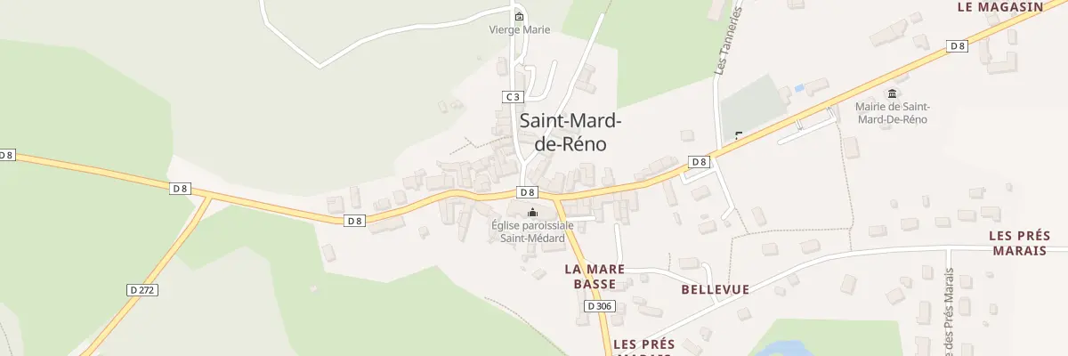 Plan du 12 Pl de l’Eglise à Saint-Mard-de-Réno