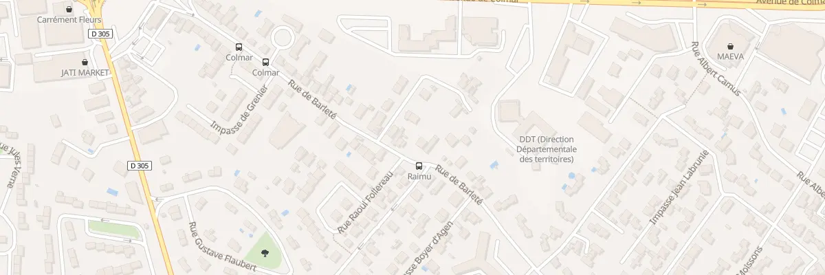 Plan du 61 Rue de Barleté à Agen