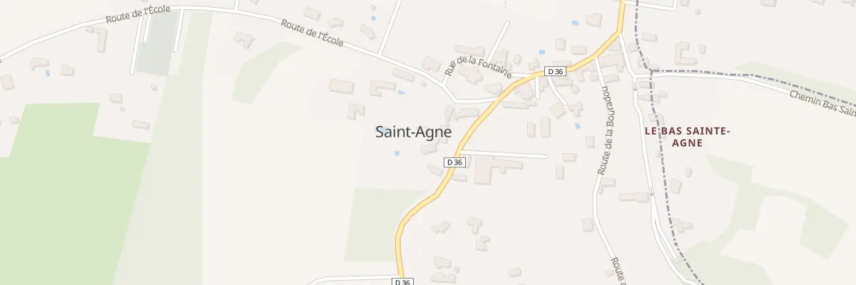 Plan du 72 Le Bourg Haut à Saint-Agne