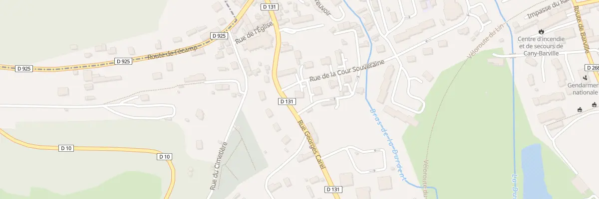 Plan du 2 Cour Souveraine à Cany-Barville
