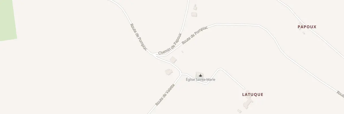 Plan du 2407 Rte de Pompiac à Lougratte
