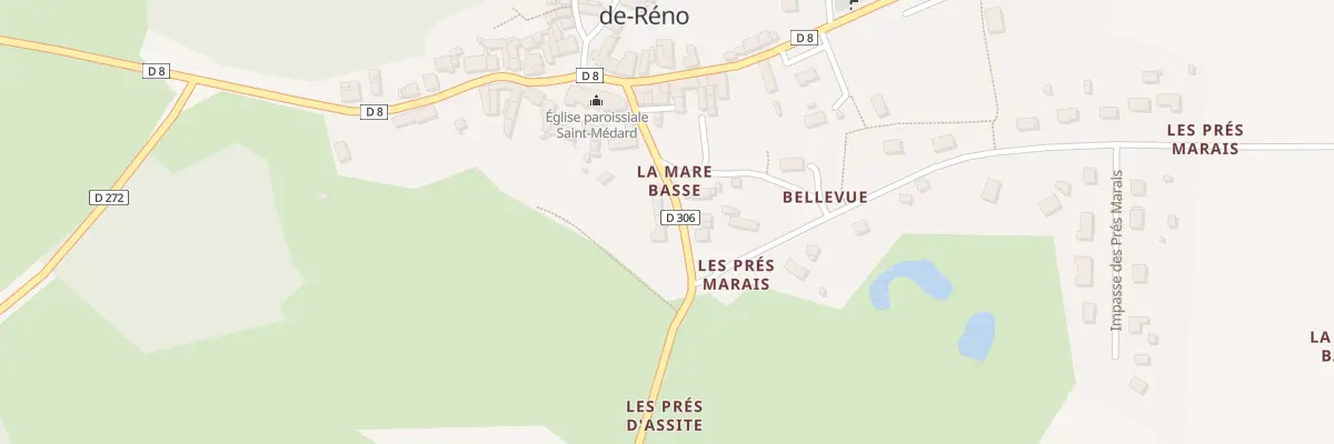 Plan du 6 Rue de la Mare Basse à Saint-Mard-de-Réno