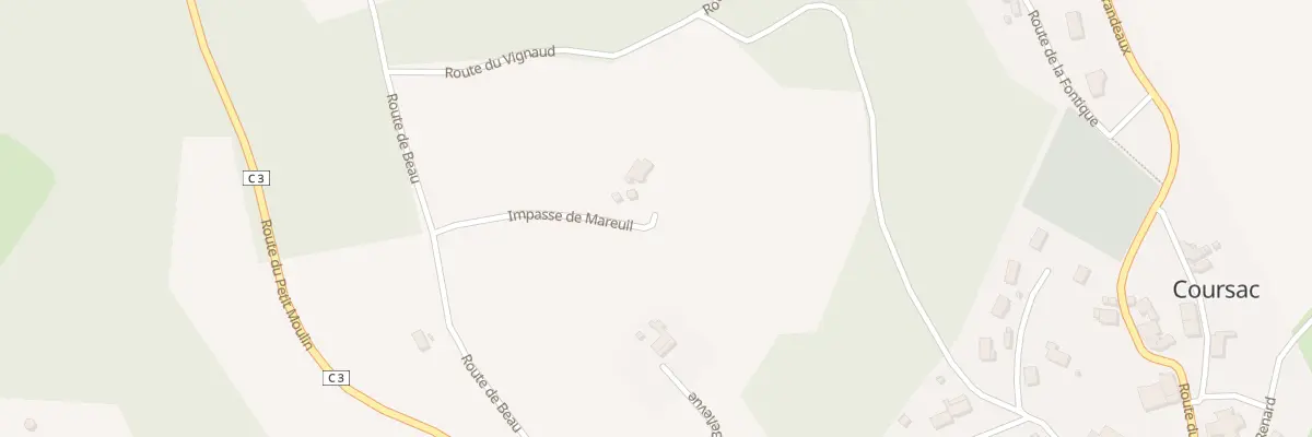 Plan du 9 Imp de Mareuil à Coursac