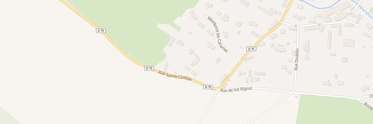 Plan du 10 Rue Sainte Clotilde à Grainville-la-Teinturière