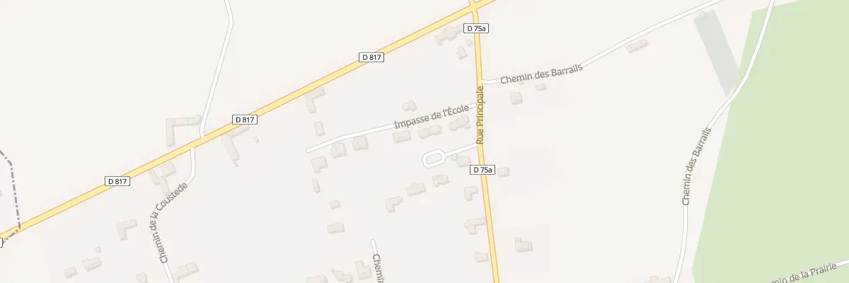 Plan du 5 Imp de l’Ecole à Bordes-de-Rivière