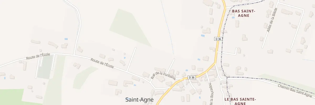 Plan du 78 Le Bourg Bas à Saint-Agne