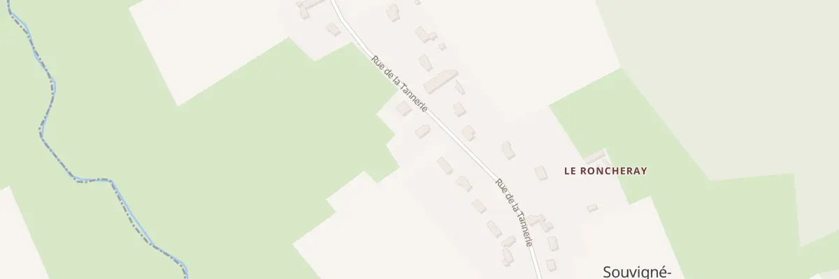 Plan du 15 Rue de la Tannerie à Souvigné-sur-Même