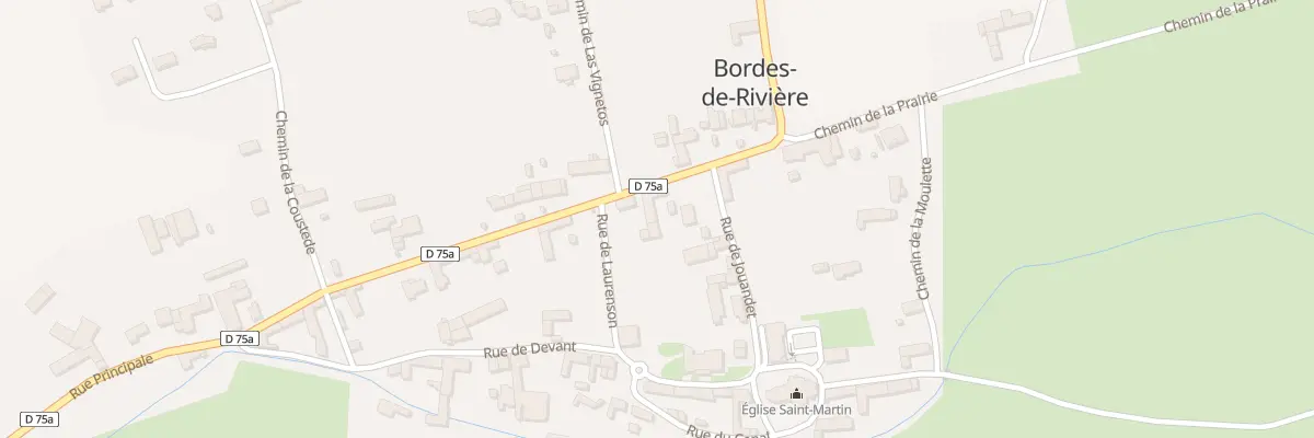 Plan du 21 Rue Principale à Bordes-de-Rivière