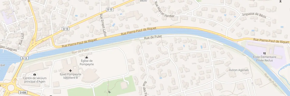 Plan du 9002 Rue de Pulet à Agen