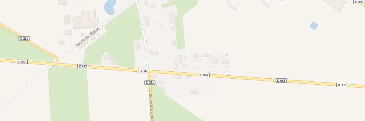 Plan du 305 Rte Departementale 982 à Anquetierville