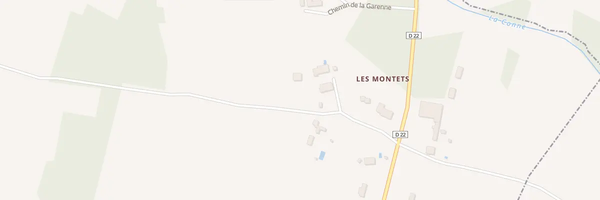 Plan du 28 Les Montets à Monmadalès